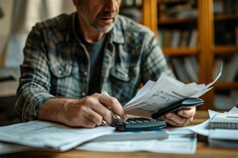 man analyzing finances