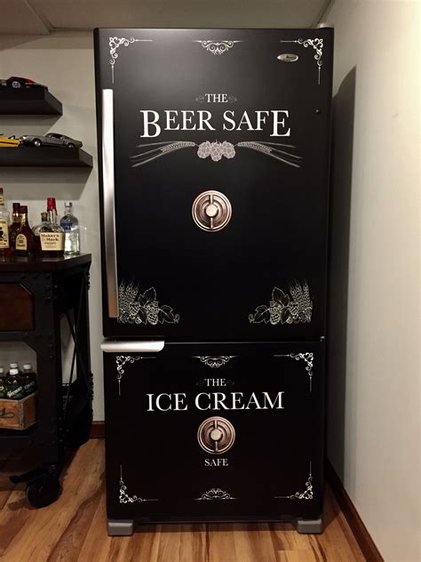 Man Cave Refrigerator Wrap