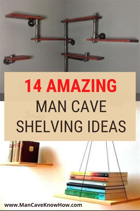 man cave shelving ideas