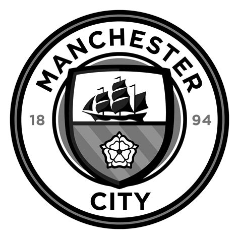 man city badge black