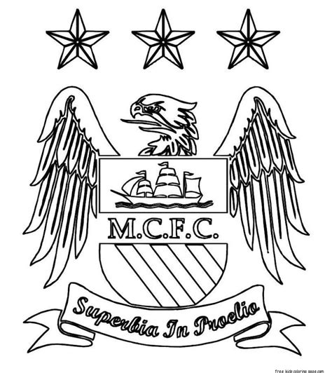man city logo line drawing