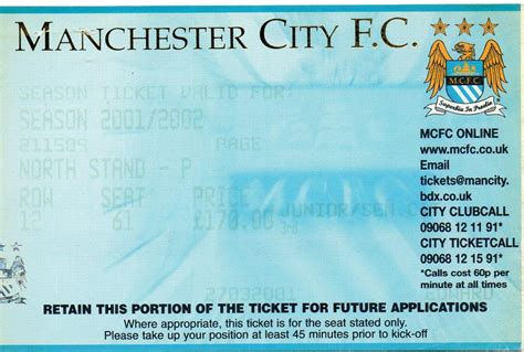 man city ticket office number