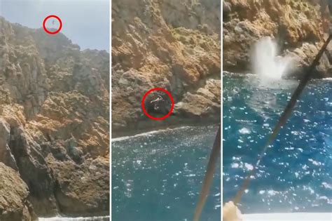 man dies jumping off cliff in spain