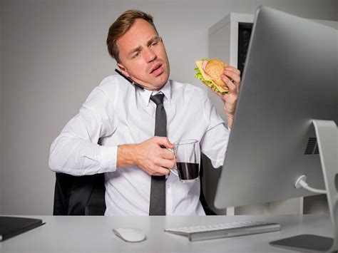 Man Eating During Hour