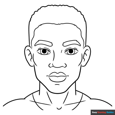 Man Face Coloring Page
