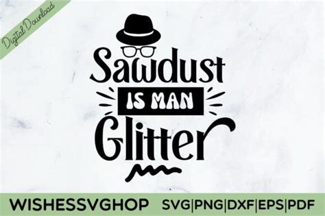 Man Glitter Svg