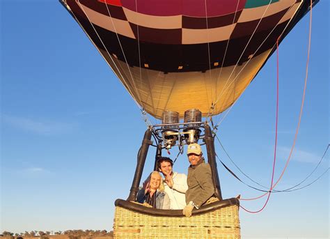 man in a hot air balloon