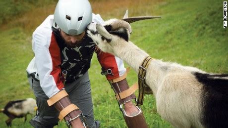 man lives with goats in mountains for 3 days