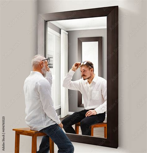 Man looking at past