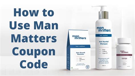 How To Use Man Matters Coupon Code For A Discount