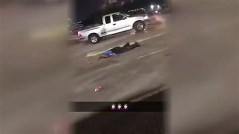 man ran over by truck
