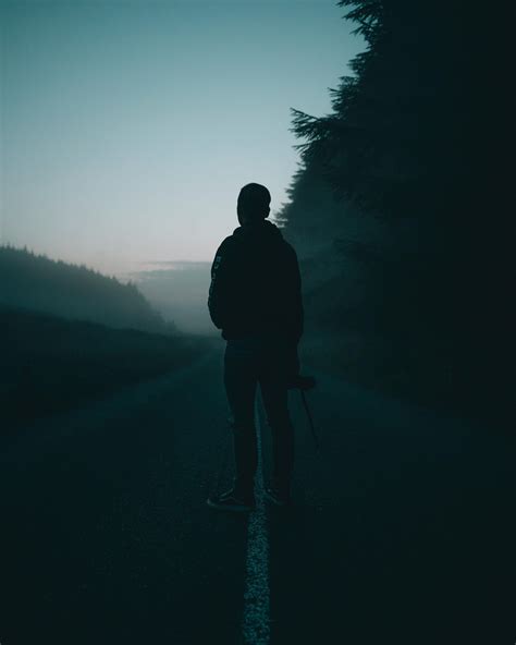 Man standing alone