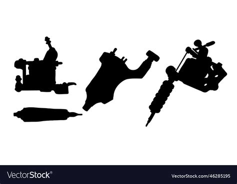 Man Tattoo Machine Silhouette