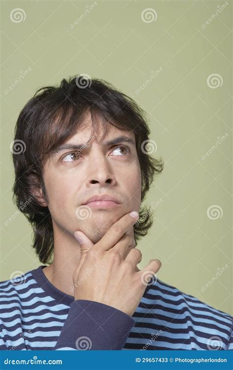 Man thinking deeply