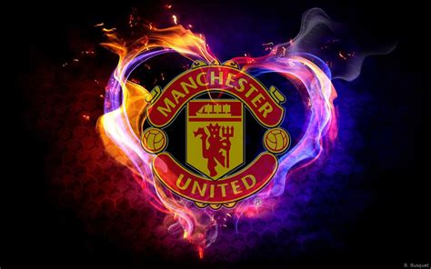 man united logo wallpaper