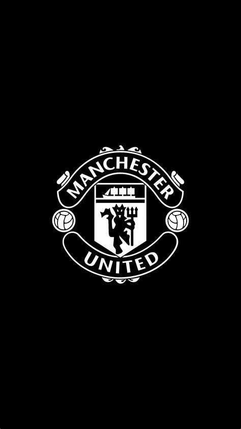 man utd black background