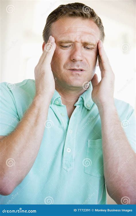 Man with headache