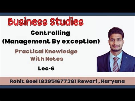 management by exception class 12 which chapter