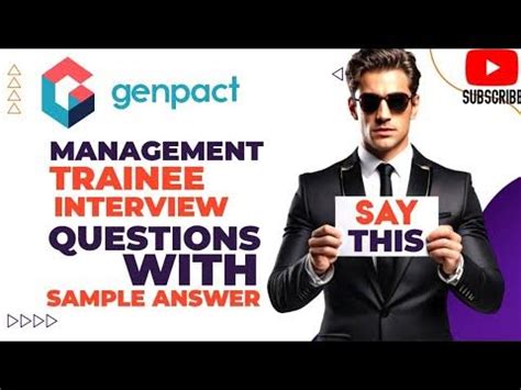 management trainee interview questions in genpact