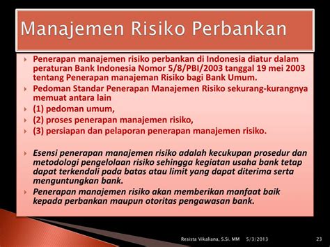 Manajemen Risiko Pada Bank