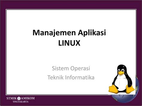 manajemen aplikasi linux