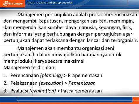 Manajemen Pertunjukan Adalah: Teori dan Praktik