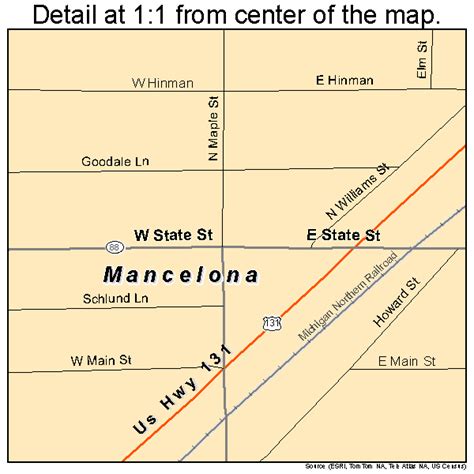 Mancelona Mi Map