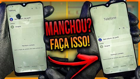 mancha na tela do celular