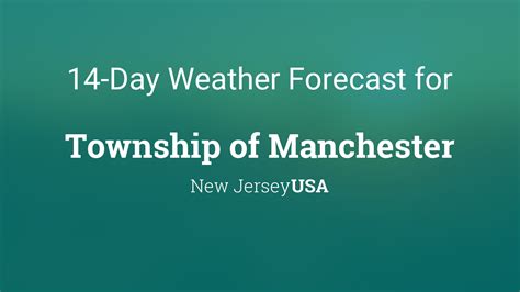 manchester new jersey weather