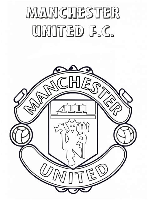 manchester united colouring book