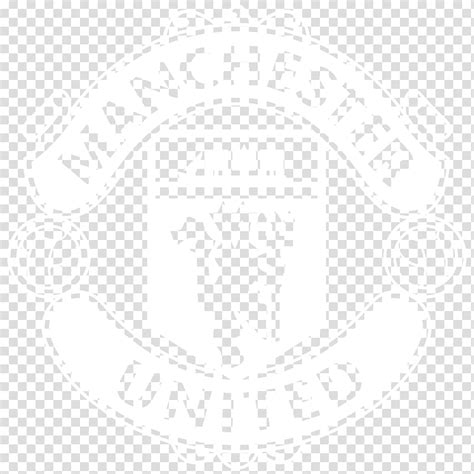 manchester united logo white png