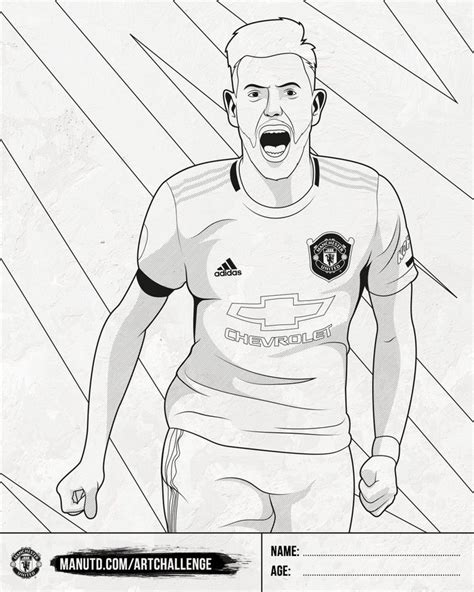 manchester united players colouring pages