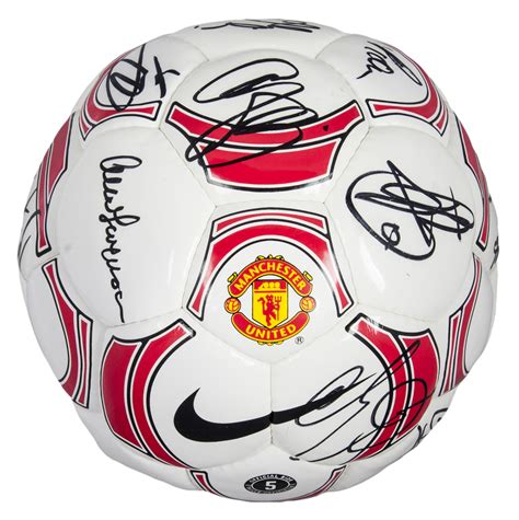 manchester united signed soccer ball