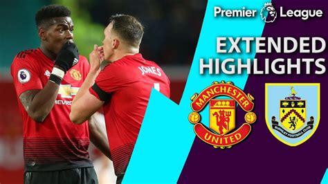 manchester united vs burnley highlights today
