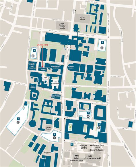 manchester university accommodation map