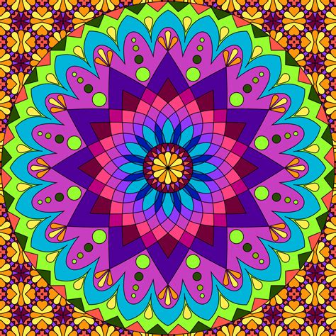 Color Mandala Decorativo 467621 Vector en Vecteezy
