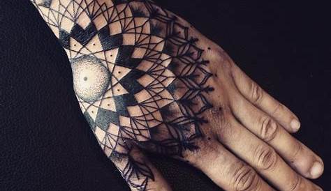 Mandala Hand Tattoo Men . s, s For