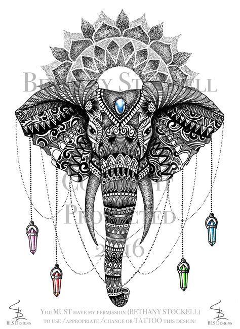 Famous Mandala Elephant Tattoo Designs References