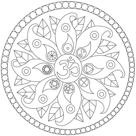 Mandala Printable For Kids