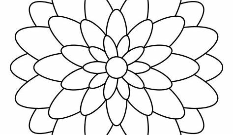 Mandala Malvorlagen - Einfache Formen zum Ausmalen!
