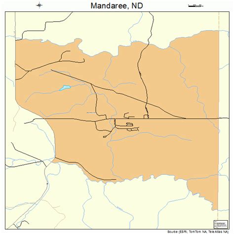 Mandaree North Dakota Map