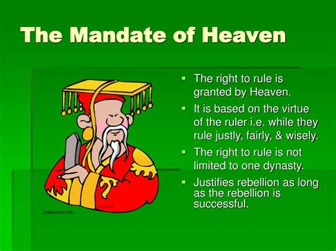 mandate of heaven synonym
