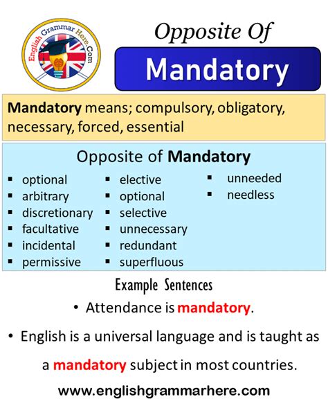 mandatory meaning in tamil with example sentence
