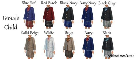 Mandatory School Uniforms Sims 4