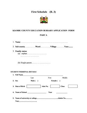 mandera county bursary form