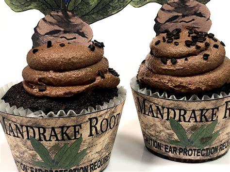 Mandrake Cupcake Labels Printable