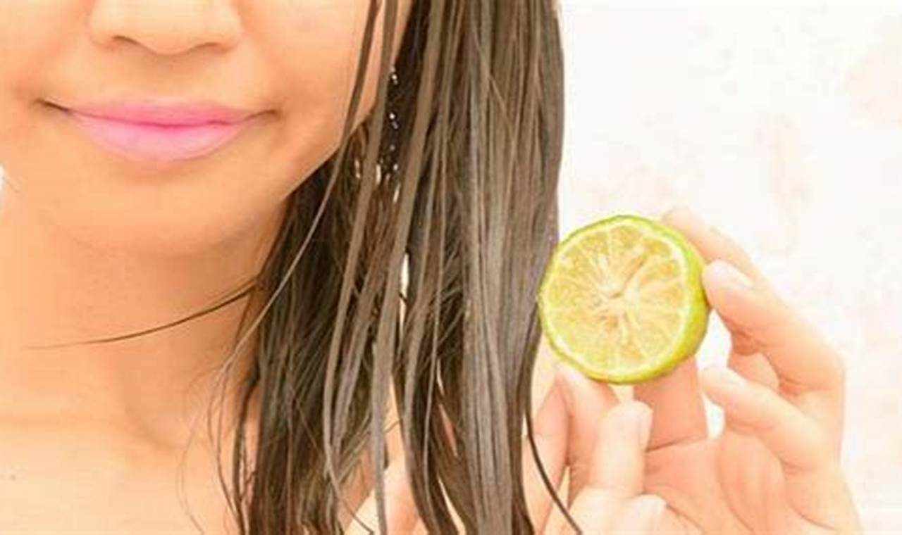 manfaat air lemon untuk rambut