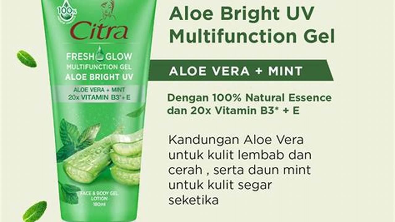 Manfaat Aloe Vera Gel untuk Wajah yang Tak Terduga dan Jarang Diketahui