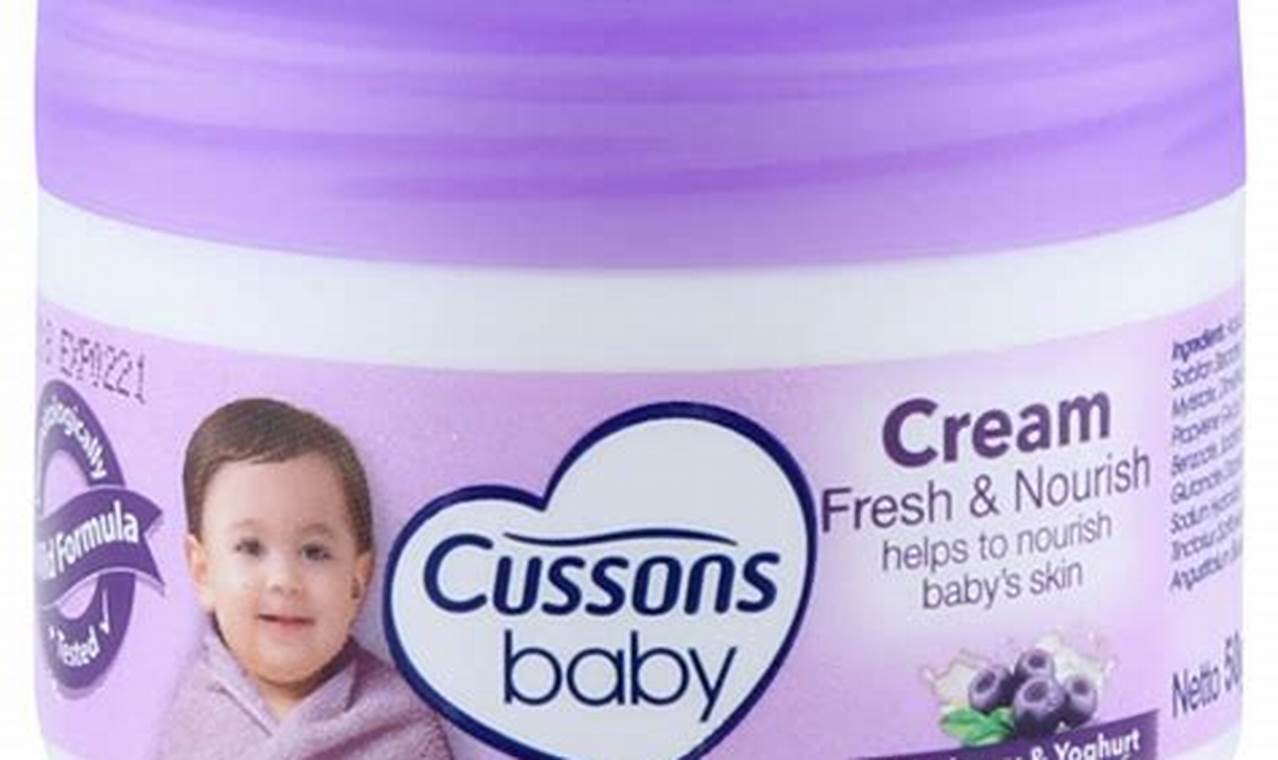 manfaat cusson baby cream ungu untuk wajah bayi