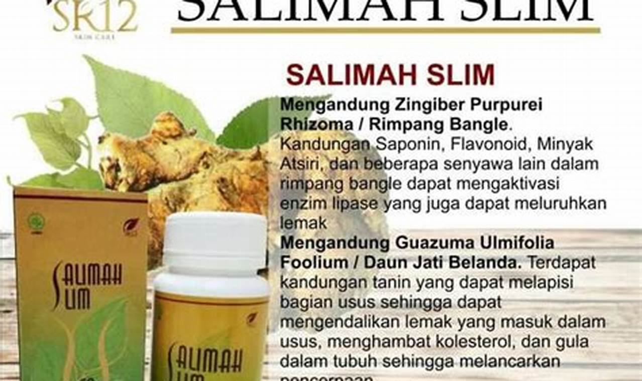 Temukan Manfaat Salimah Slim SR12 yang Perlu Anda Tahu